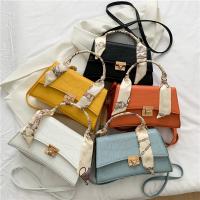 PU Leather Box Bag Handbag soft surface & attached with hanging strap Solid PC