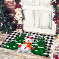 Crystal Velvet Floor Mat christmas design & anti-skidding PC