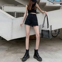 Cotton Slim & High Waist Shorts patchwork Solid PC