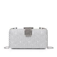 Polyester Easy Matching Clutch Bag with chain & with rhinestone PC