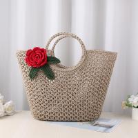 Cotton Handbag large capacity & hollow floral PC