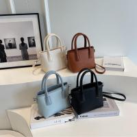 PU Leather Bucket Bag Handbag soft surface & attached with hanging strap Solid PC