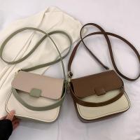 PU Leather Box Bag Handbag soft surface & attached with hanging strap Solid PC