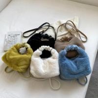 Plush Handbag soft surface & attached with hanging strap Solid PC