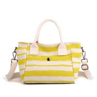 Canvas Easy Matching Handbag large capacity striped PC