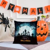 Plush Pillow Case Halloween Design & durable printed PC