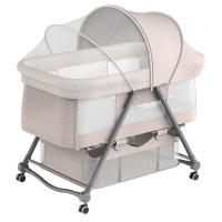 Aluminium Alloy & Polyester foldable Baby Crib portable Solid PC