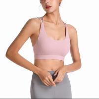 Cotton Sport Bra shockproof Solid PC