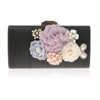 Polyester Easy Matching Clutch Bag with chain floral PC