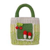 Polyester Easy Matching & Weave Handbag green PC