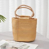 Paper Rope Beach Bag & Easy Matching Woven Tote khaki PC