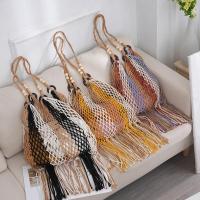 Unlined Beach Bag Woven Shoulder Bag Solid PC