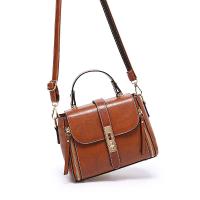 PU Leather Box Bag Handbag attached with hanging strap PC