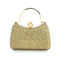 Polyester Easy Matching Clutch Bag with chain & with rhinestone PC