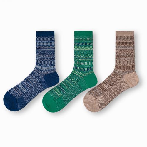 Gekämmte Baumwolle Kurze Tube Socken, Geometrische, mehr Farben zur Auswahl, :,  Paar