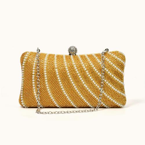 Beaded & Polyester Box Bag Clutch Bag durable & hardwearing PC