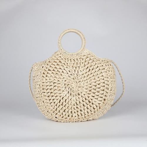 Straw Beach Bag & Easy Matching Woven Tote large capacity PC