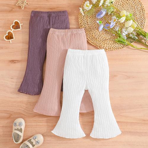 Polyester Mädchen Casual Hose, Gedruckt, Solide, gemischte Farben, 3Pcs/Viel,  Viel