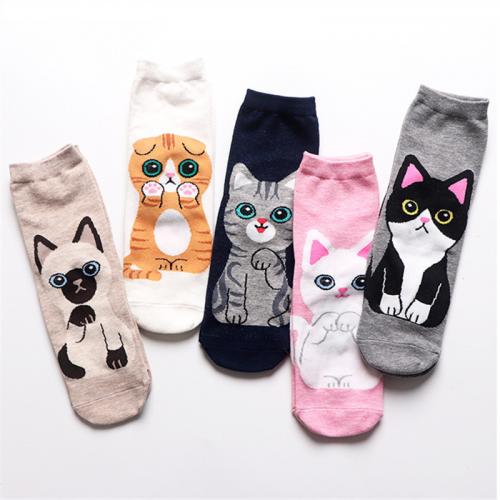 Baumwolle Kurze Tube Socken, Gedruckt, Cartoon, mehr Farben zur Auswahl, :,  Paar