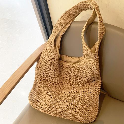 Straw Beach Bag & Easy Matching Woven Shoulder Bag large capacity PC