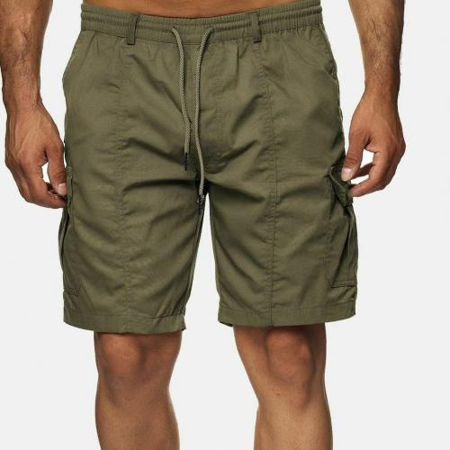 Polyester Men Cargo Shorts & loose Solid PC