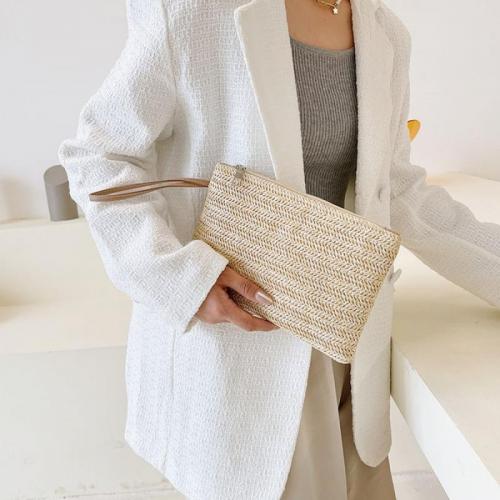 Straw Handbag portable Solid PC