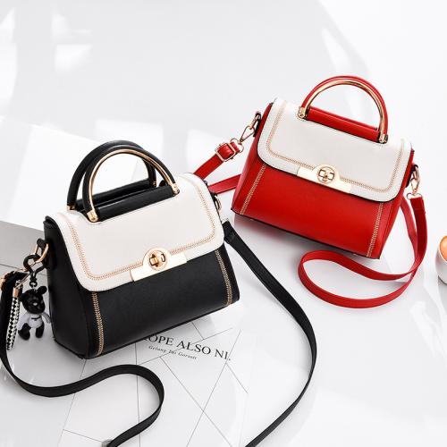 PU Leather Handbag soft surface & attached with hanging strap PC