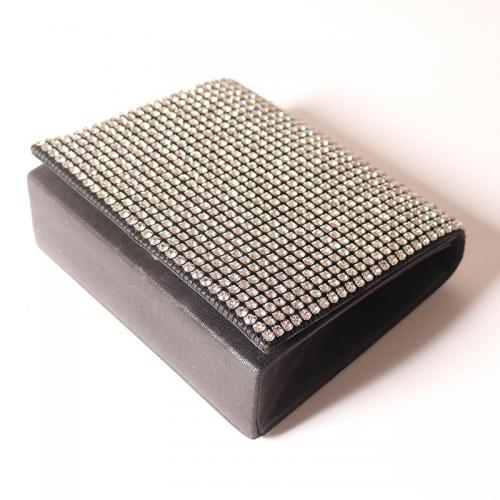 PU Leather Easy Matching Clutch Bag with chain & with rhinestone PC