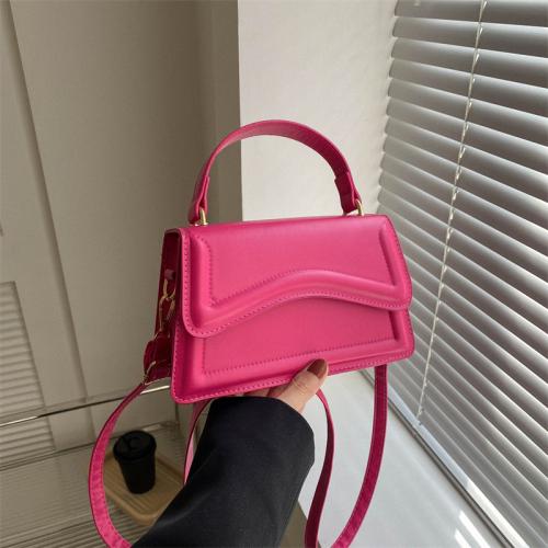 PU Leather Easy Matching Handbag attached with hanging strap Solid PC