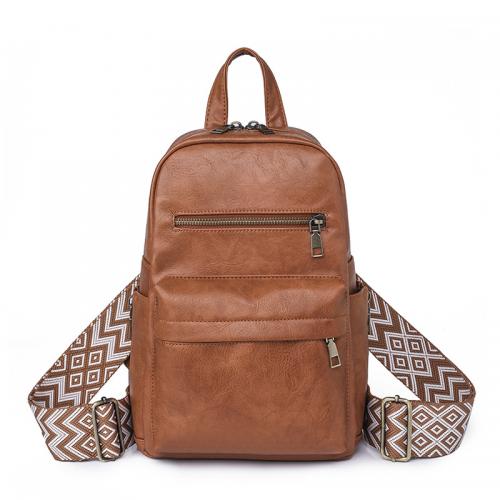 PU Leather Easy Matching & Vintage Backpack large capacity PC