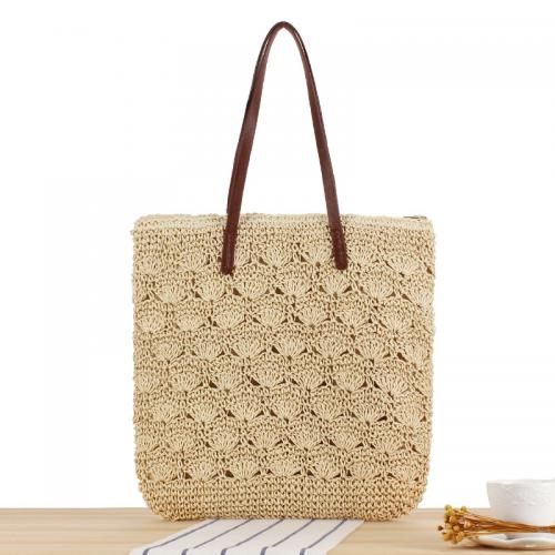 Paper Rope Easy Matching Woven Shoulder Bag large capacity PC