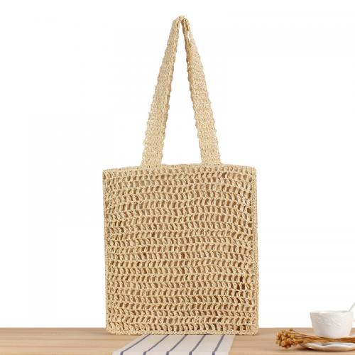 Paper Rope Easy Matching Woven Shoulder Bag large capacity PC