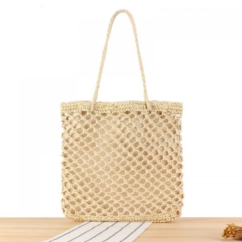 Paper Rope Easy Matching Woven Shoulder Bag large capacity & hollow PC