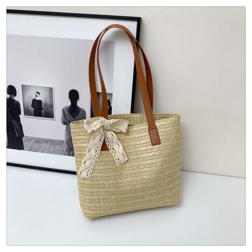 Straw Easy Matching Woven Shoulder Bag large capacity PC