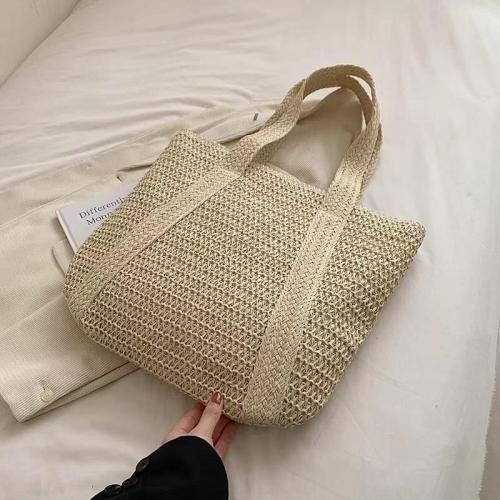 Straw Easy Matching Woven Shoulder Bag large capacity PC