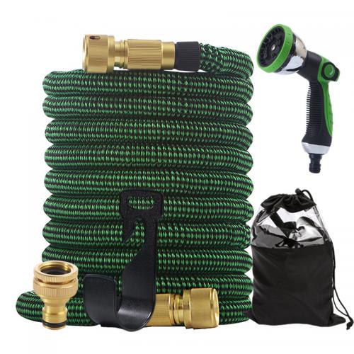 Plastic Garden Water Hose  Solid green Set