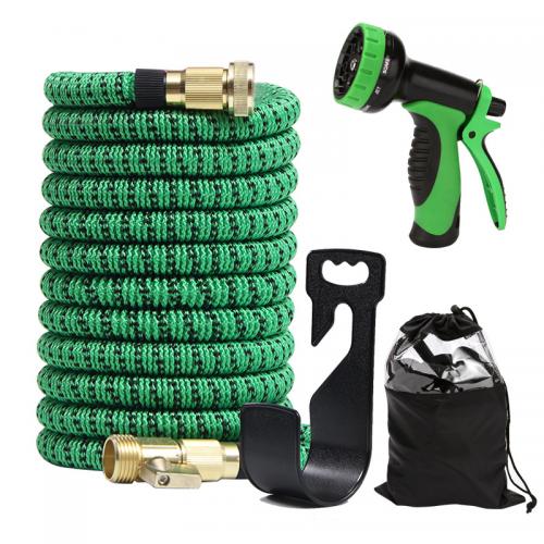 Plastic Garden Water Hose  Solid green Set