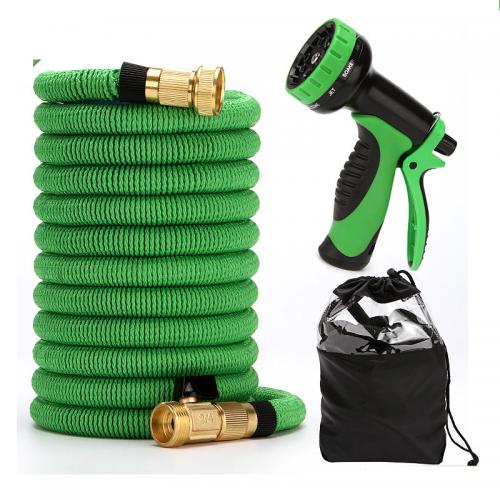 Plastic Garden Water Hose Solid green PC