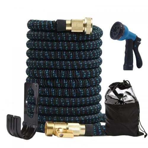 Plastic Garden Water Hose  Solid black and blue Set