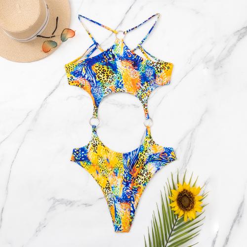 Polyamide Monokini Imprimé couleurs mixtes pièce