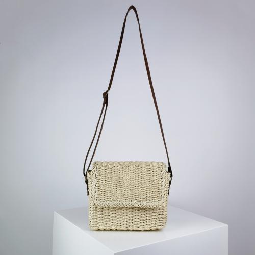 Paper Rope Easy Matching & Weave Crossbody Bag PC