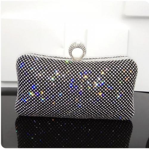 Polyester Easy Matching Clutch Bag with rhinestone PC