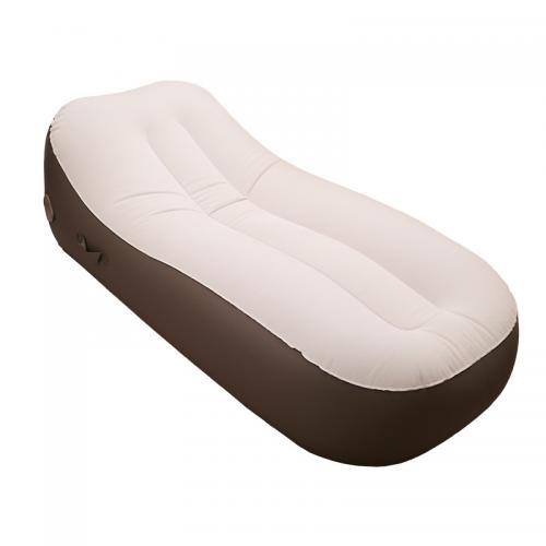 Koppelstof PVC Opblaasbare BedMatras Kaki stuk