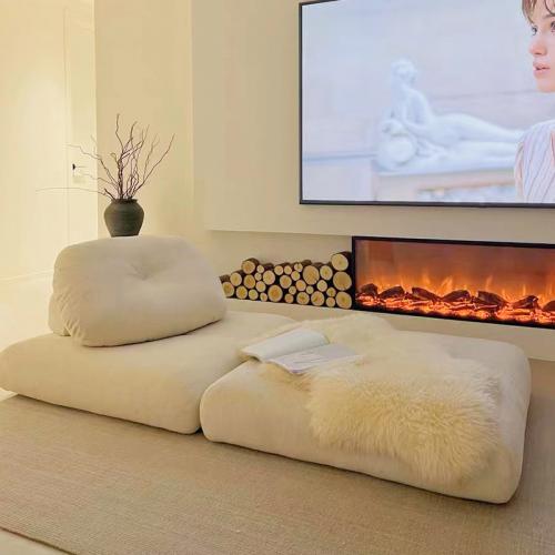 Microfiber Leather & Corduroy adjustable & Soft Beanbag Sofa  Sponge Solid PC