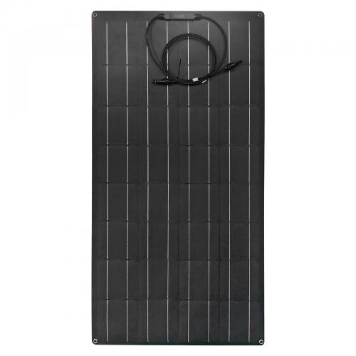 18V 100W  used as power bank Monocrystalline Solar Panel frosted rectangle black PC