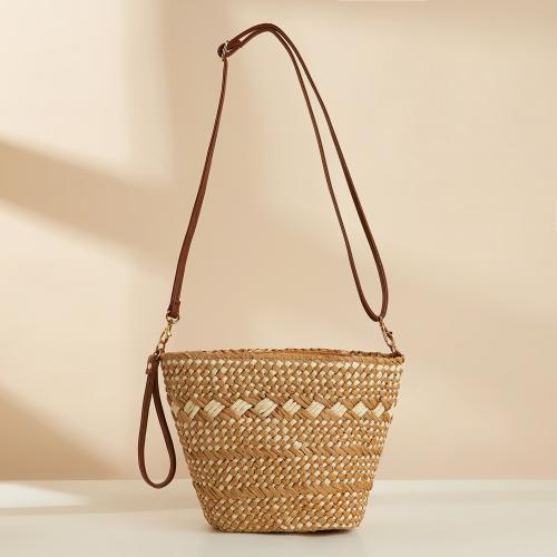 Paper Rope Beach Bag & Easy Matching & Weave Crossbody Bag PC