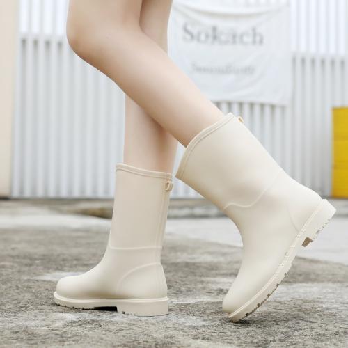 PVC Rain Boots Solid Pair