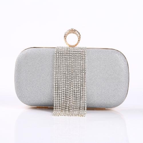 Pvc & Strass & Polyester Clutch Bag, Solide, mehr Farben zur Auswahl,  Stück