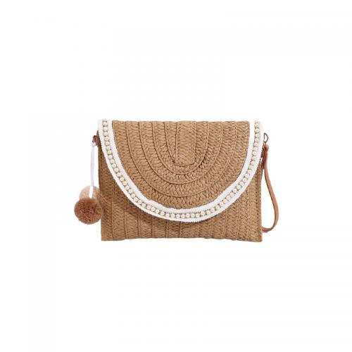 Straw Envelope & Easy Matching Crossbody Bag PC