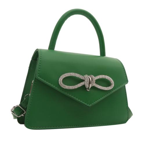 PU Leather Easy Matching Handbag attached with hanging strap bowknot pattern PC